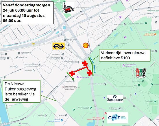 Wegenkaart Dukenburgseweg