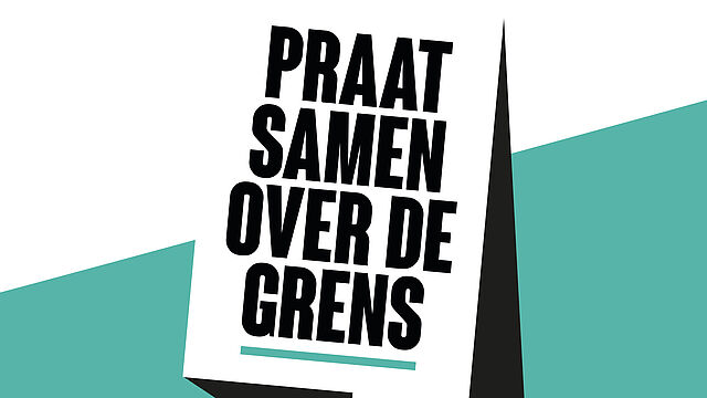 beeldmerk Praat Samen Over de Grens met tekst Nijmeegse mannen praten over grensoverschrijdend gedrag